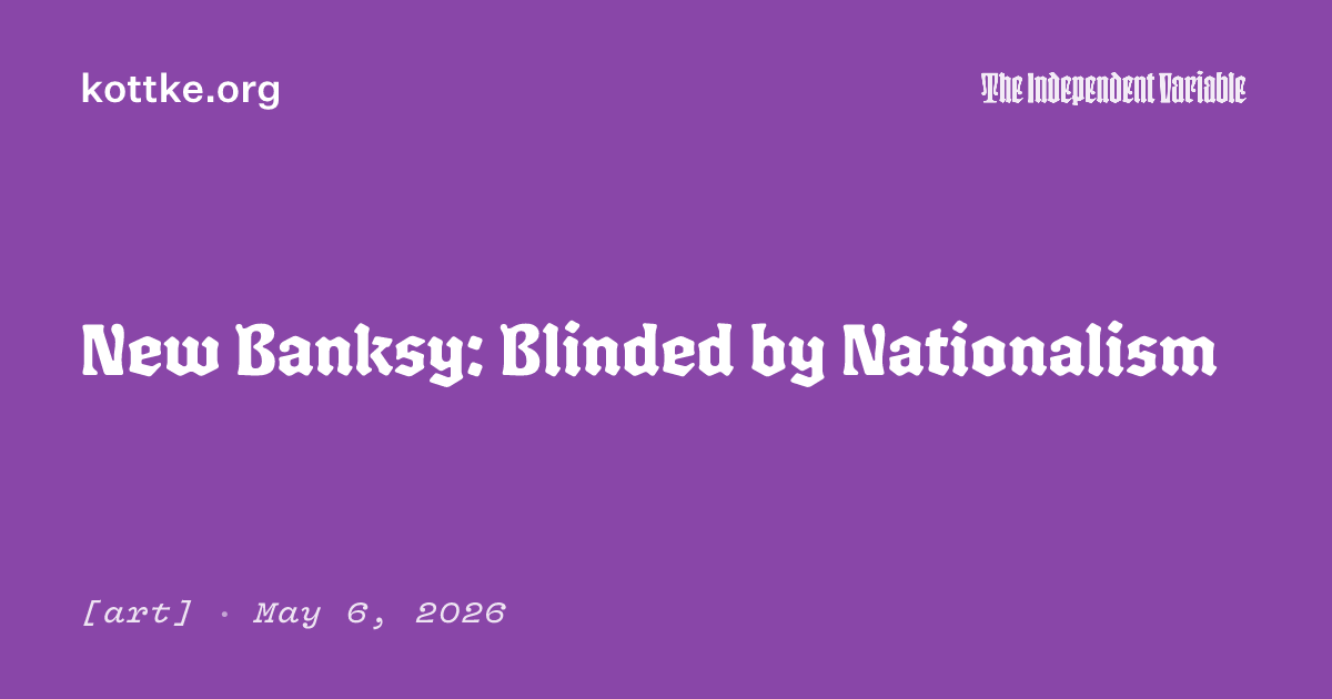 New Banksy: Blinded by Nationalism